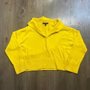 Banana republic yellow cropped sweater